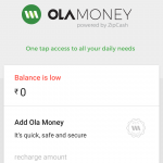 Ola Money  Wallet Payment-Adding Cash